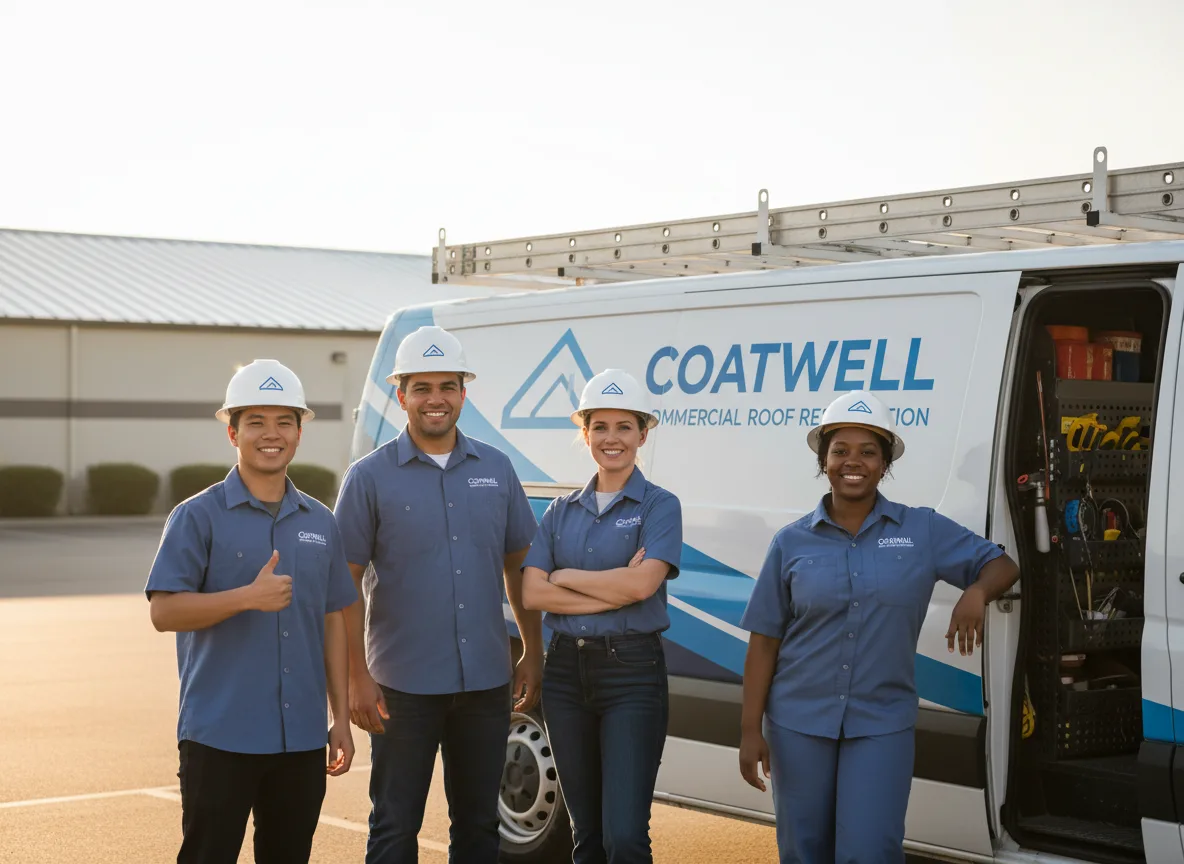 Commercial roof coating company in Sims, IL